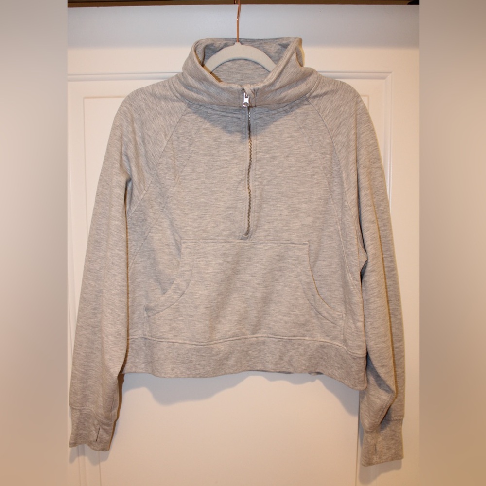Danskin Gray quarter zip Sweatshirt